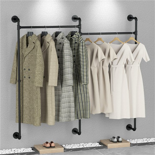 Strong Heavy Wooden/Metal Coat Garment Rack Stand Hall Tree Clothes Rails Hanger - Picture 169 of 235