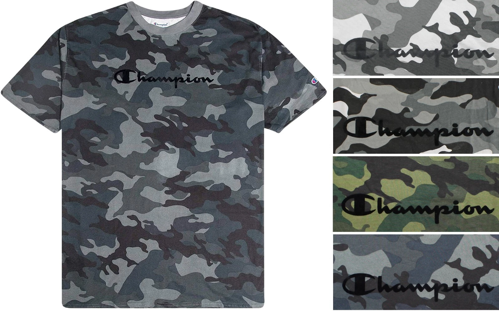 Champion Men's T-Shirt All Over Camouflage Big & Tall Flocked Logo Crew Neck Tee
Opens in a new wind