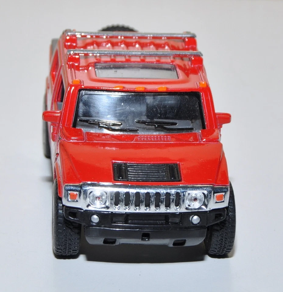 Modellino Kinsmart Hummer H2 SUT Retrocarica Rosso Scala 1:40 - Immagine 2 di 4