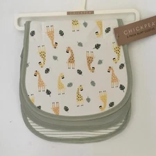 NEW Burp Cloths Baby Drool Bibs Giraffe Theme | Chick Pea
