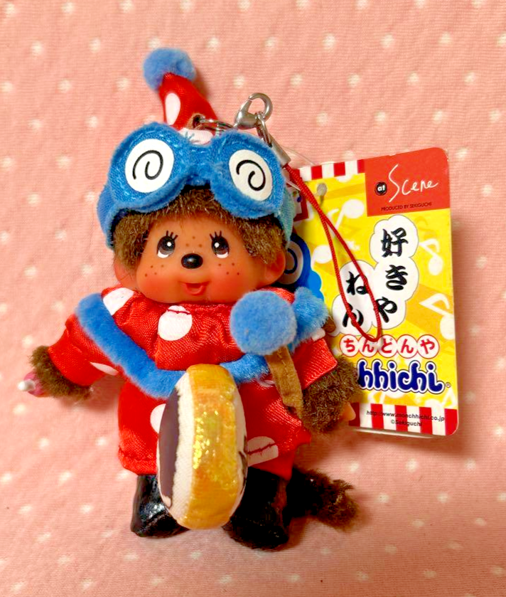 Sekiguchi Chindonya Monchhichi Osaka Exclusive Keychain Strap