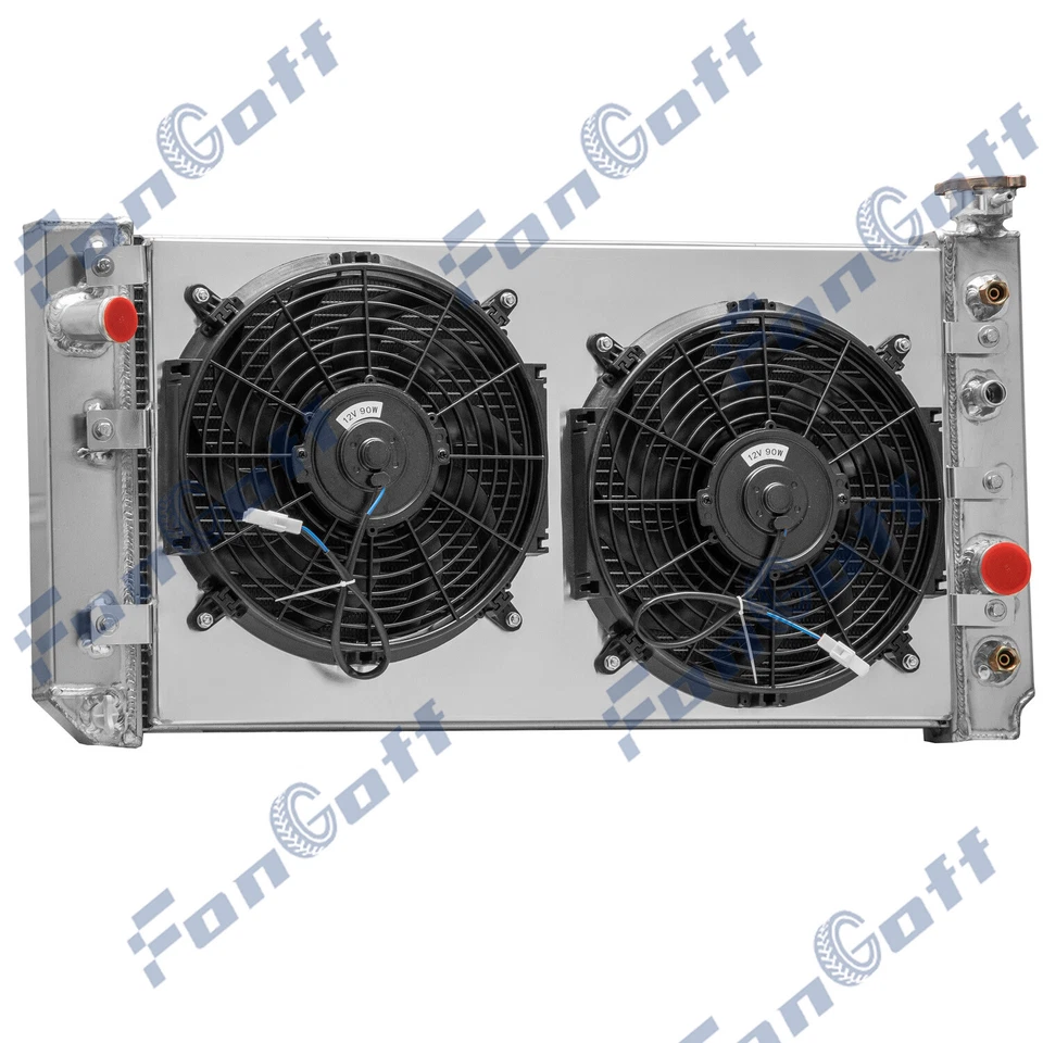 3-Row Radiator Shroud Fan  For 1988-1994 1990 Chevy S10 Blazer GMC S15 4.3L V6 Foto 4 de 4