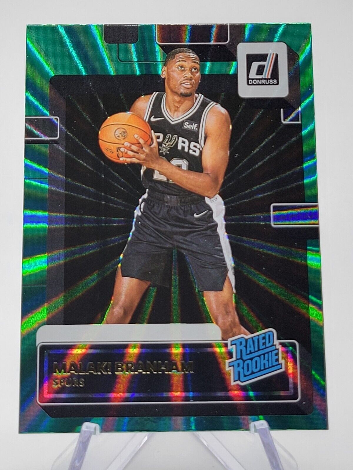 2022-23 Donruss Basketball MALAKI BRANHAM #220 RATED ROOKIE GREEN LASER