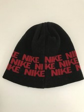 Authentic Nike Air Youth Unisex Beanie Hat Black Red