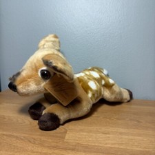 NWT Aurora Miyoni Fawn Spotted Baby Deer Small Realistic Plush Toy nwt