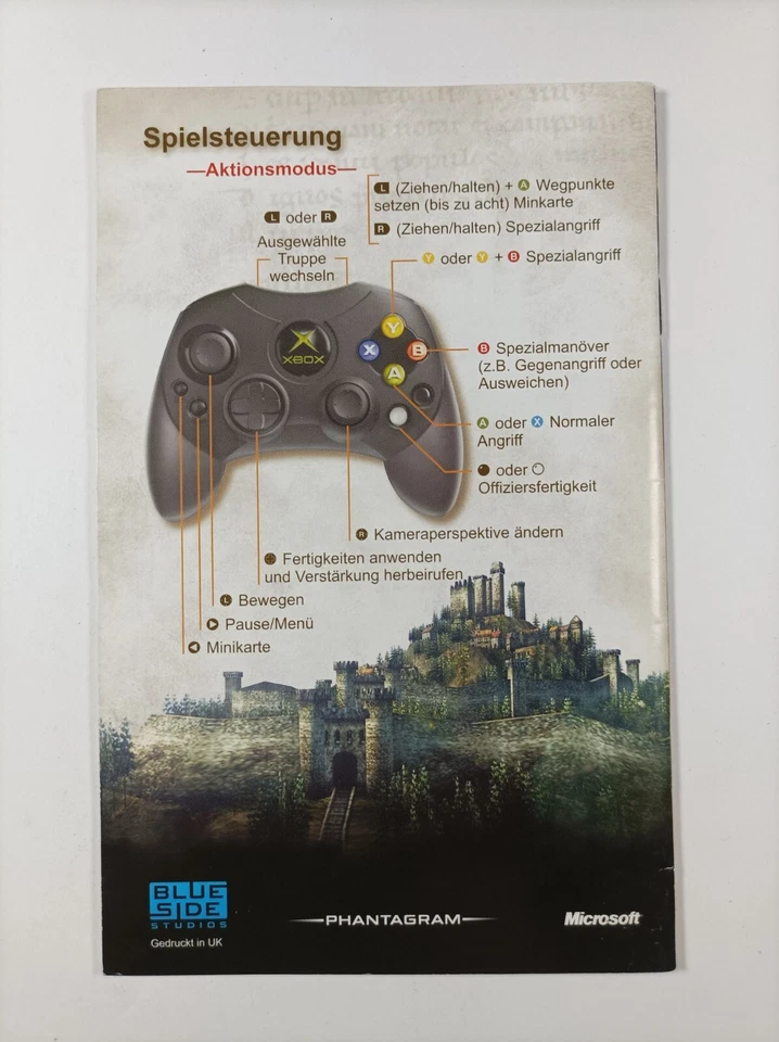 Kingdom Under Fire: Heroes Microsoft Xbox nur Spielanleitung Booklet #394 - Bild 2 von 2