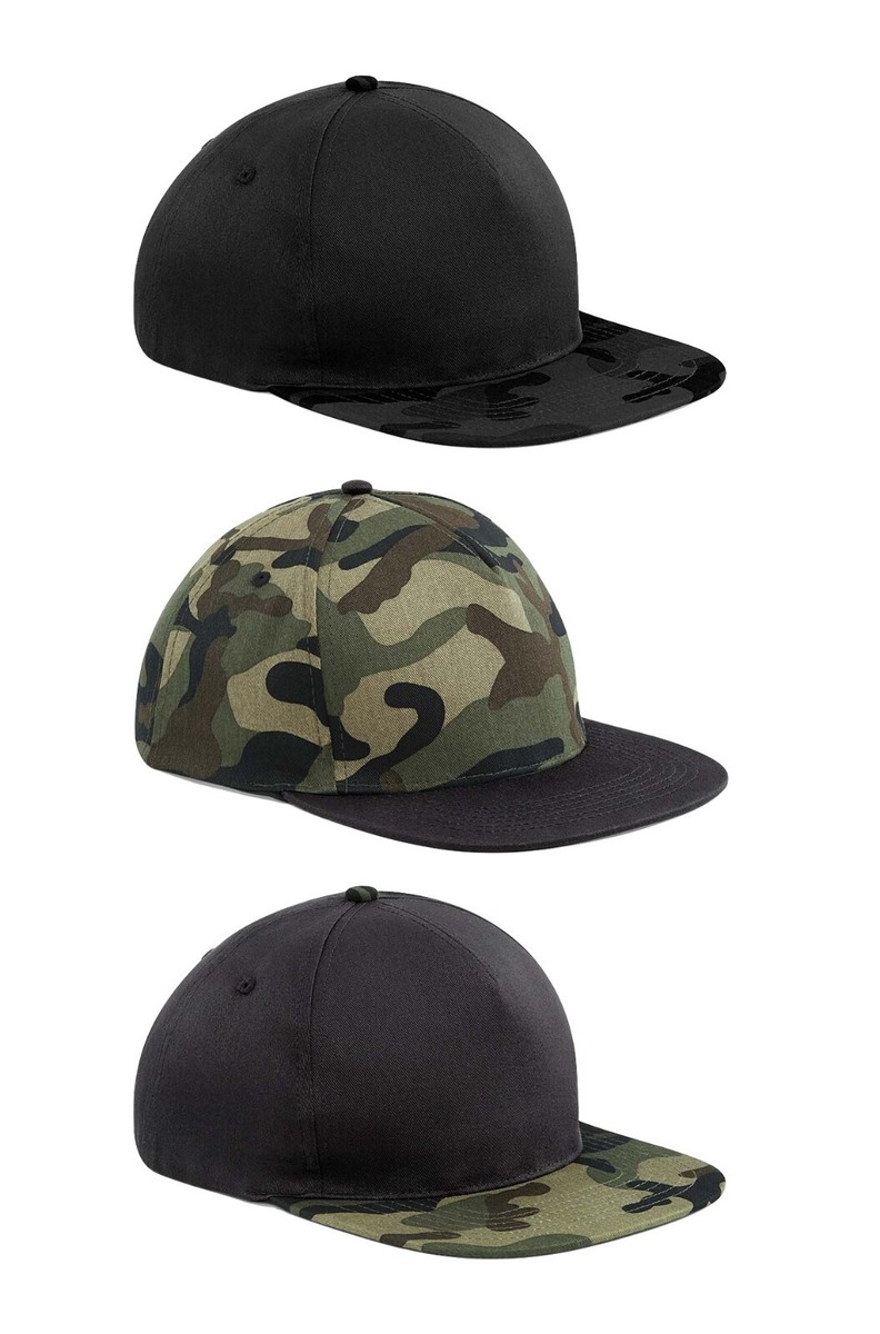 Gorra Snapback De Camuflaje Beechfield De Algodón Twill