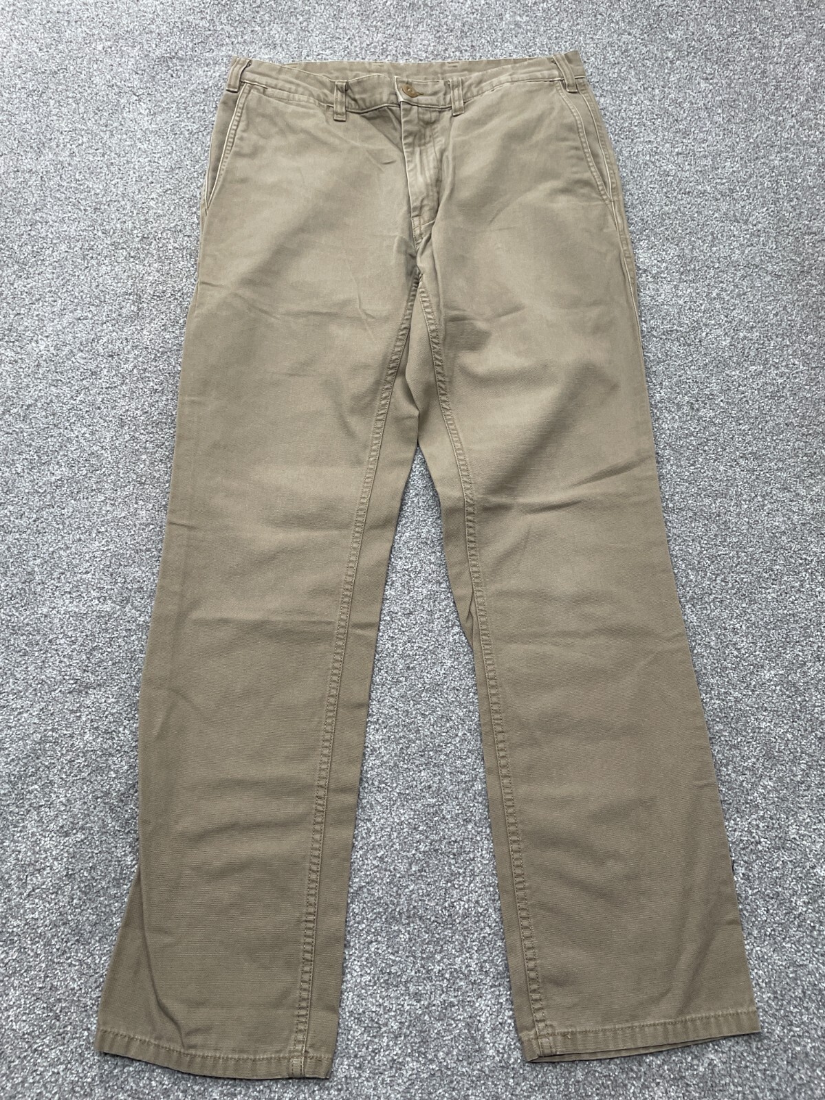 Pantalones Patagonia Adulto 32X30 Beige Tostado Pato Lona Ropa de Trabajo Senderismo Algodón Orgánico
