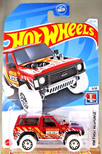 2024 Hot Wheels #34 HW First Response 5/10 NISSAN PATROL CUSTOM Red wWhiteWheels