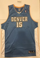 Champion Carmelo Anthony Melo Denver Nuggets Authentic Reebok NBA Jersey Size 52