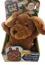Pet Sac Peluche Marrón Cachorro Perro Se Transforma en Mochila (T108)