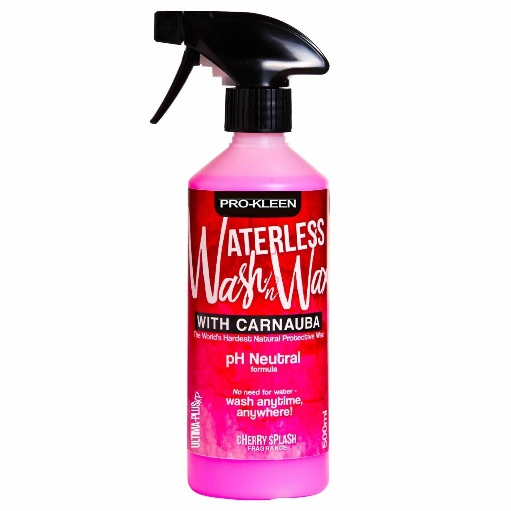 ProKleen pH Neutral Waterless Wash & Wax Carnauba Car Care Valet Cherry 500ml