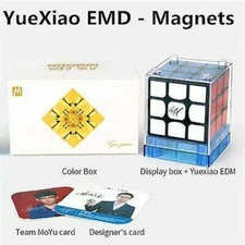 MoYu GuoGuan YueXiao EDM Magnetic 3x3x3 Black Magic Speed Cube Ship from USA