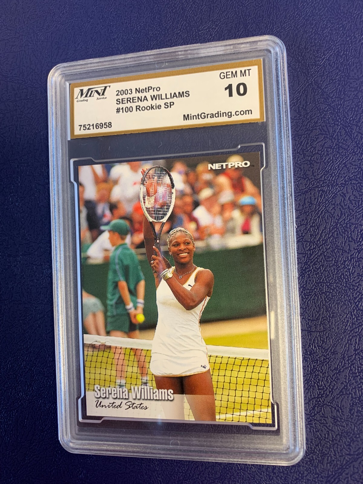 Serena Williams Rookie Card Serena Williams 2003 Net Pro Tennis #1