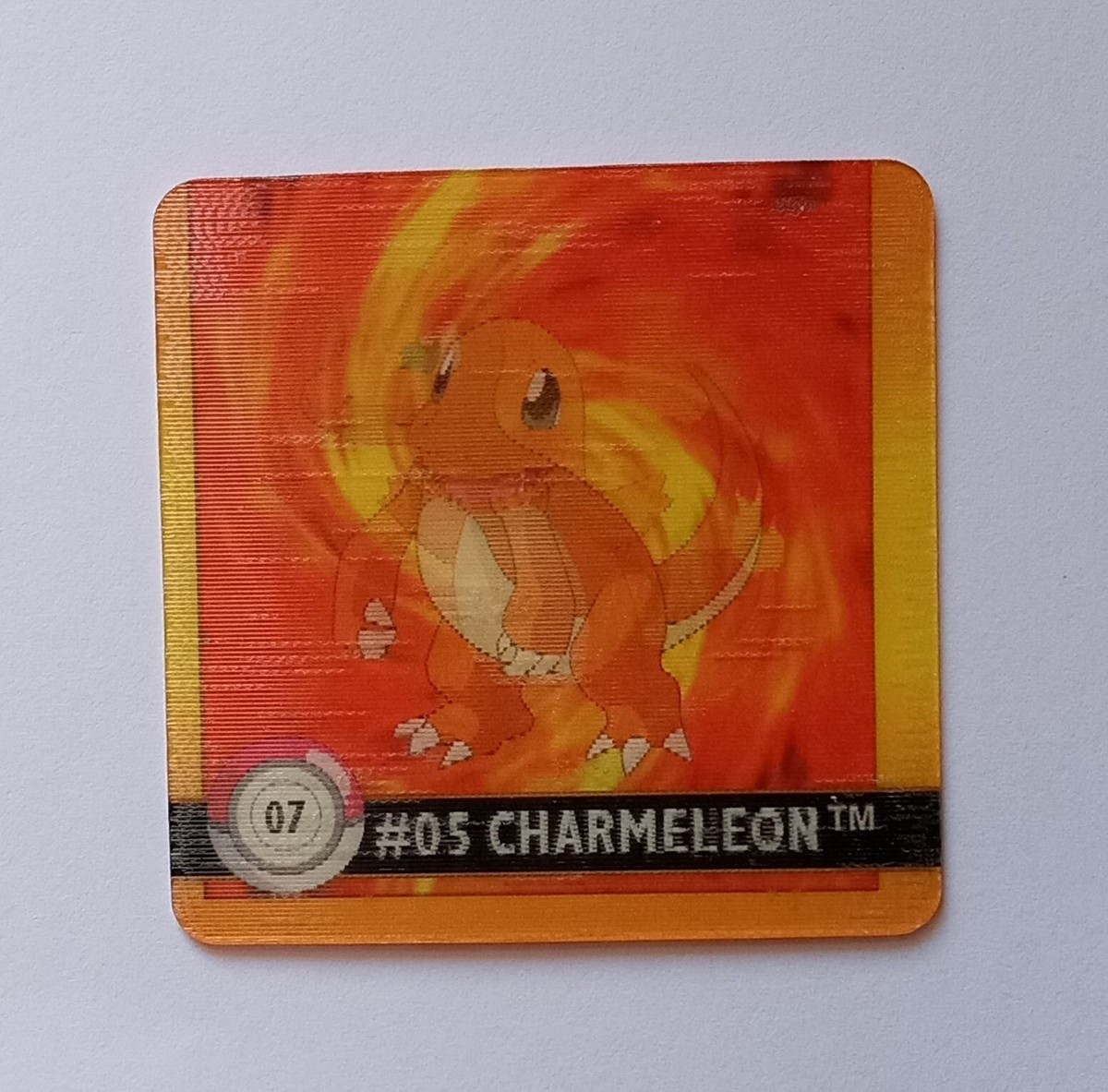 Pokemon Action Flipz Artbox Lenticular Premier - 07 Charmander