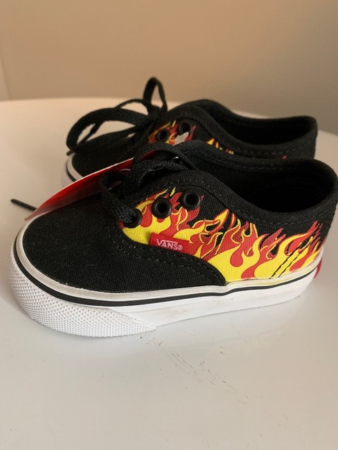 vans flame lace up