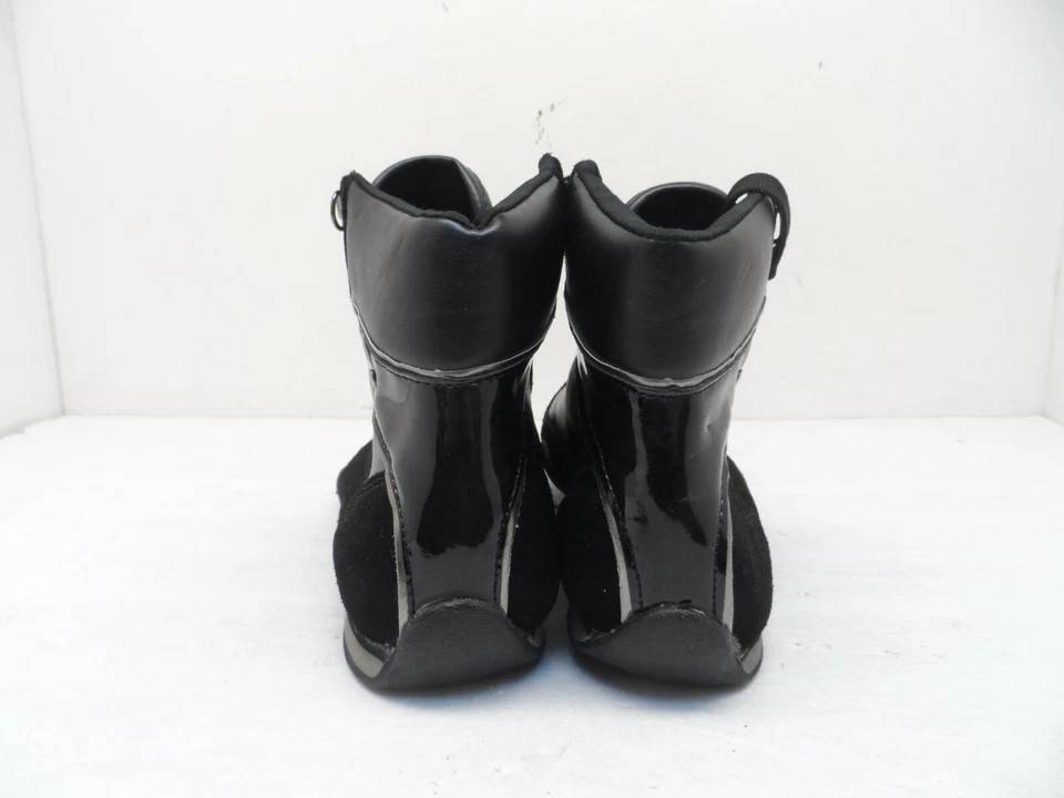 Bota de mujer H by Halston de cuero con cordones de 5" negra 6,5 M Foto 4 de 4