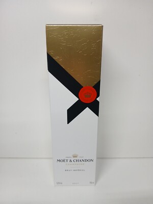 BOX ONLY Moët & Chandon Brut Champagne Impérial NV (750 ml) GOLD WHITE BLACK RED