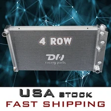 4 ROW Aluminum Radiator FOR 68-73 Chevy Chevelle 68-77 El Camino GMC AUTO/MT