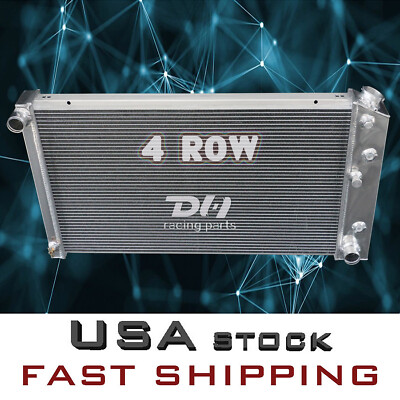 4 ROW Aluminum Radiator FOR 68-73 Chevy Chevelle 68-77 El Camino GMC AUTO/MT