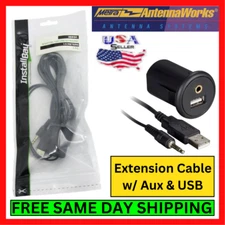 Metra Install Bay IBR91 Snap-In Cable Extension w/ 3.5mm AUX & USB 1.5 Meters