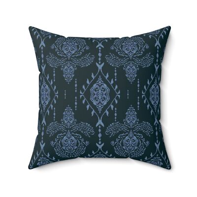Blue Ikat Style Pattern Accent Pillow + Cover, Home Decor Gift, Throw Pillow