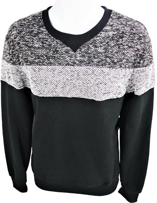 Medium Brooklyn Standard Black Sweatshirt Pullover Textured