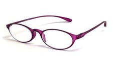 Calabria 719 Oval Lightweight Flexie Reading Glasses in Violet Purple 4.50 46mm
