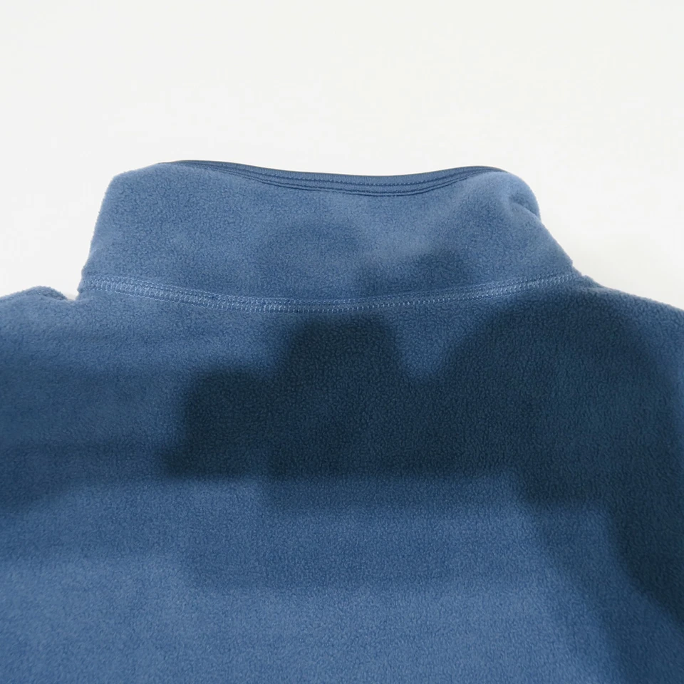 Eastern Mountain Sports Mens Large Pullover Sweater Half Zip Blue Made in Canada - Image 4 of 4