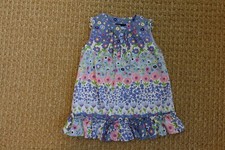 12-18 Month BABY GAP cotton dress – blue with floral print – EUC 