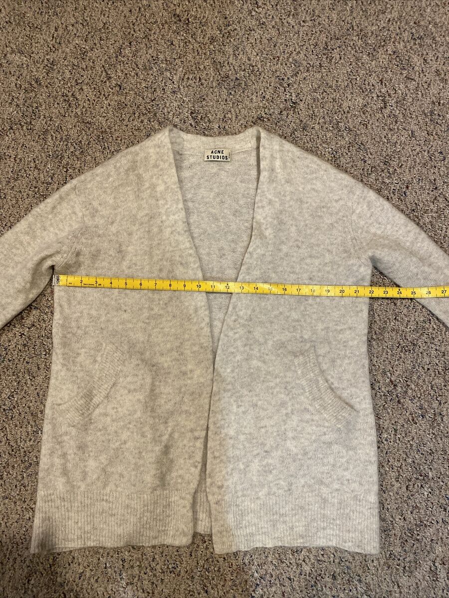 Acne Studios Mohair Wool Blend Open Front Cardigan Size: XS Acne Studios Mohair Wool Blend Open Front Cardigan Size: XS