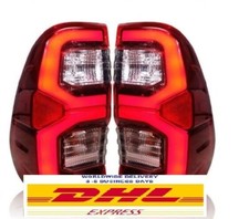 Genuine Rear Tail Light Lamp Len Body Cover Pair For 2015-2022 Toyota Hilux Revo