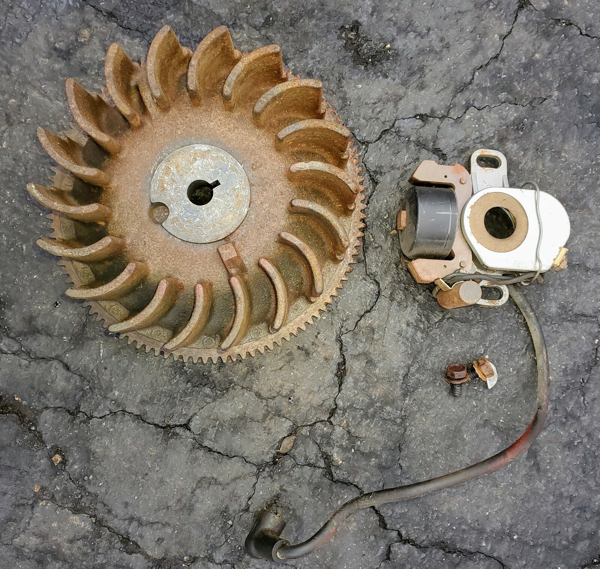 Vintage Tecumseh H60 H70 Points Ign Flywheel Ring Gear 30811A