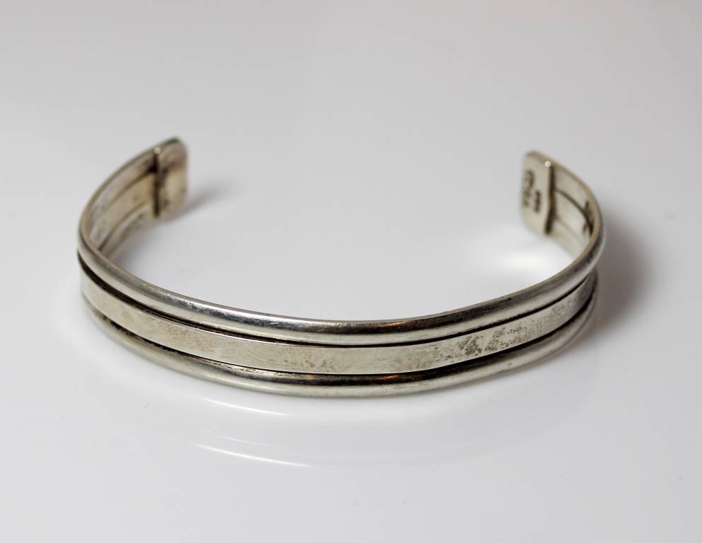 Vintage Taxco Sterling Silver Handmade Cuff Bracelet TT-13