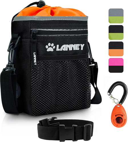 Dog Treat Pouch Pet Training Bag for Small to Large Dogs, Treat Tote Carry Kibbl