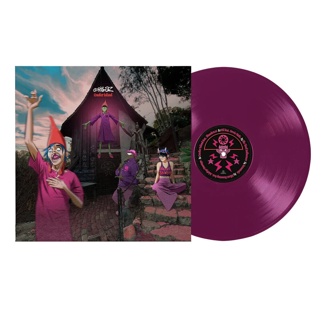 Gorillaz Cracker Island - Exclusive 140g 12” Transparent Purple Vinyl LP - NEW
