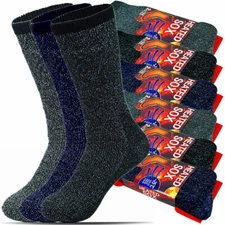 Mens Winter Heavy Duty Heated Thermal Warm Socks Insulated Boot Sox 9-13 Lot