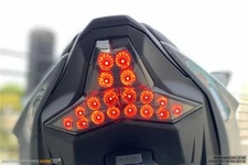Fits 2019-2023 Kawasaki Ninja ZX-6R SEQUENTIAL Turn Signal LED Tail Light SMOKED