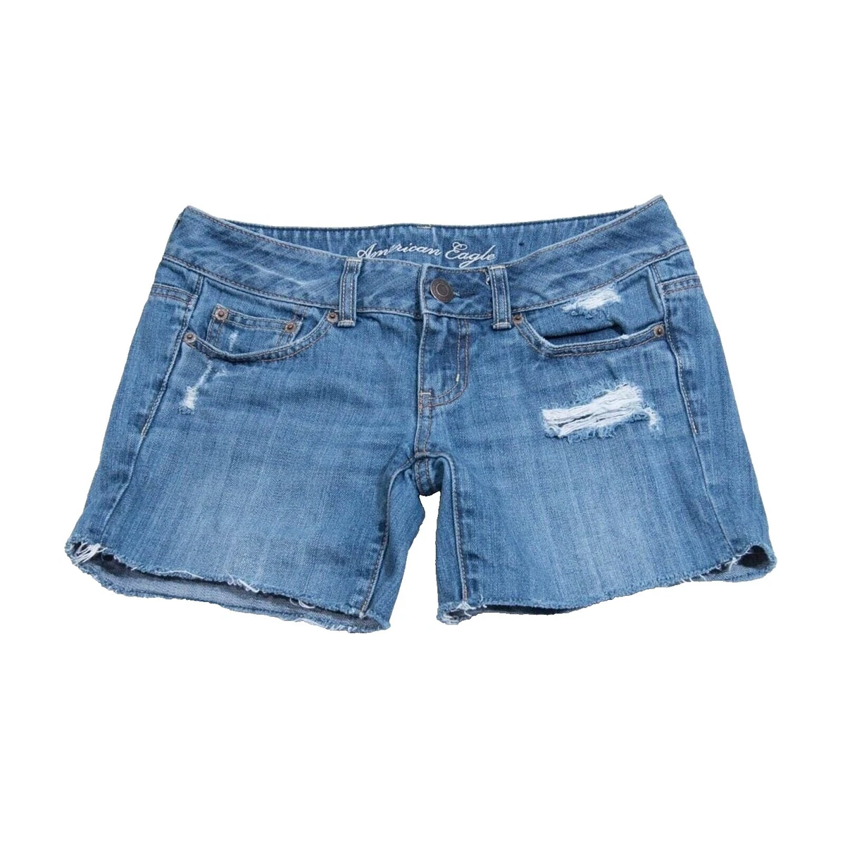 Denim Ultra Low (Less than 6.5 in) Shorts for Women for sale | eBay