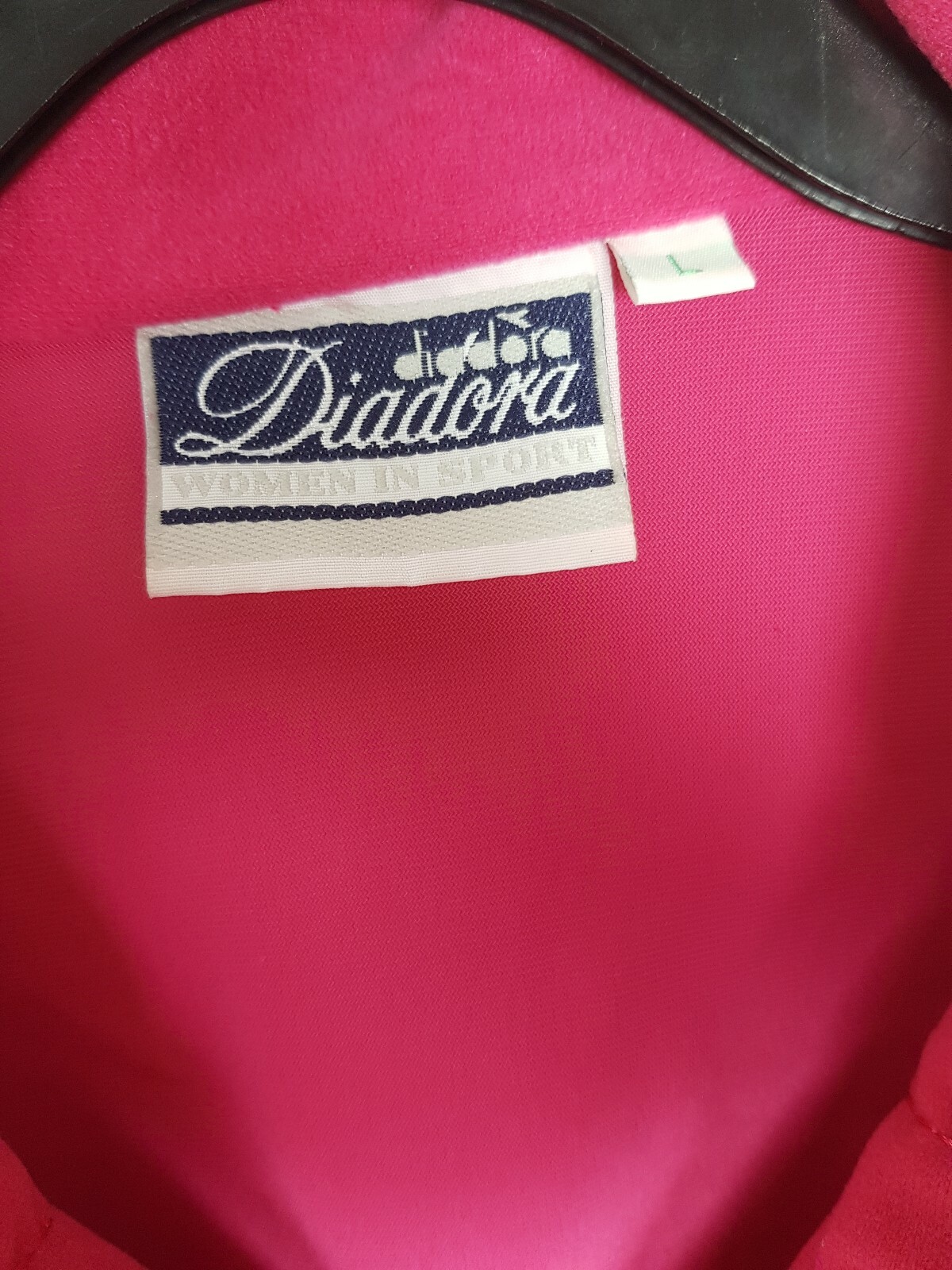 Retro Diadora 90's Pink Shell Jacket flower patches Tracksuit- Oversized Womens image 4