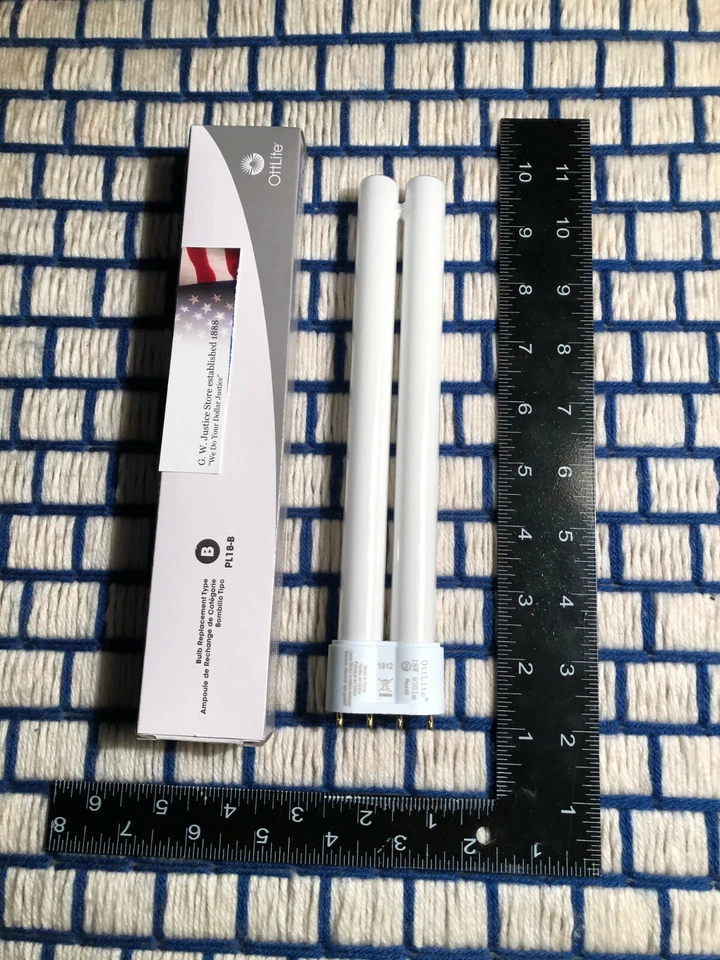 genuine OTT-LITE fluorescent 18w light bulb 930lm lamp 4 pin type B new PL18-B  - Image 3 of 4