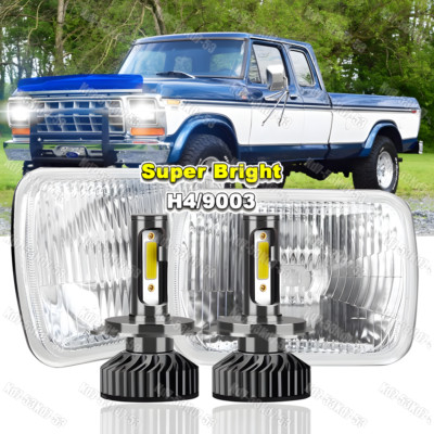 5X7'' 7x6 inch LED Headlight Hi/Lo Beam DRL for Ford F150 F250 F350 1978-1986