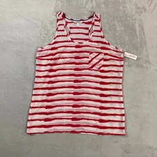 Charming Charlie Women Red Sleeveless Blouse Medium