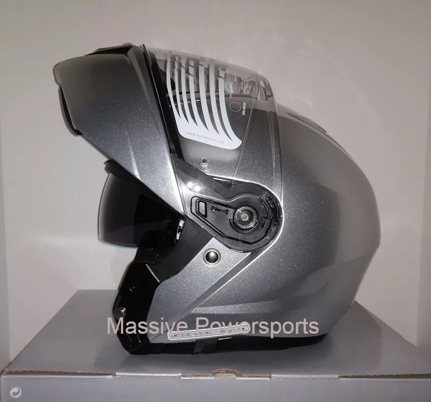 HJC i90 Motorcycle Helmet Silver XXXXX 5X 5XL XXXXXL Modular Flip