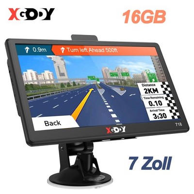 XGODY 7'' Zoll Bluetooth GPS Navi Navigation Navigationsgerät 16GB AU EU Karten