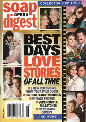 Soap Opera Digest April 9 2018 Best Days of Our Lives Love Stories of All Time