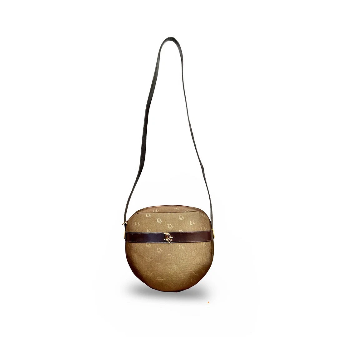 Sac à bandoulière marron logo Christian Dior