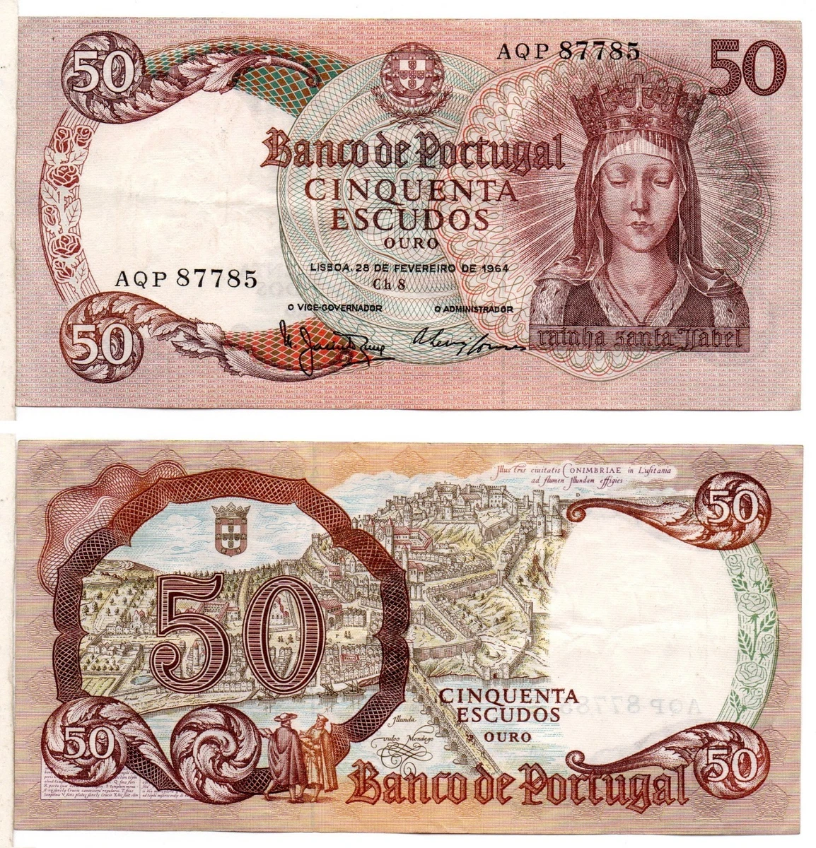 曾流通1964 葡萄牙的纸币| eBay