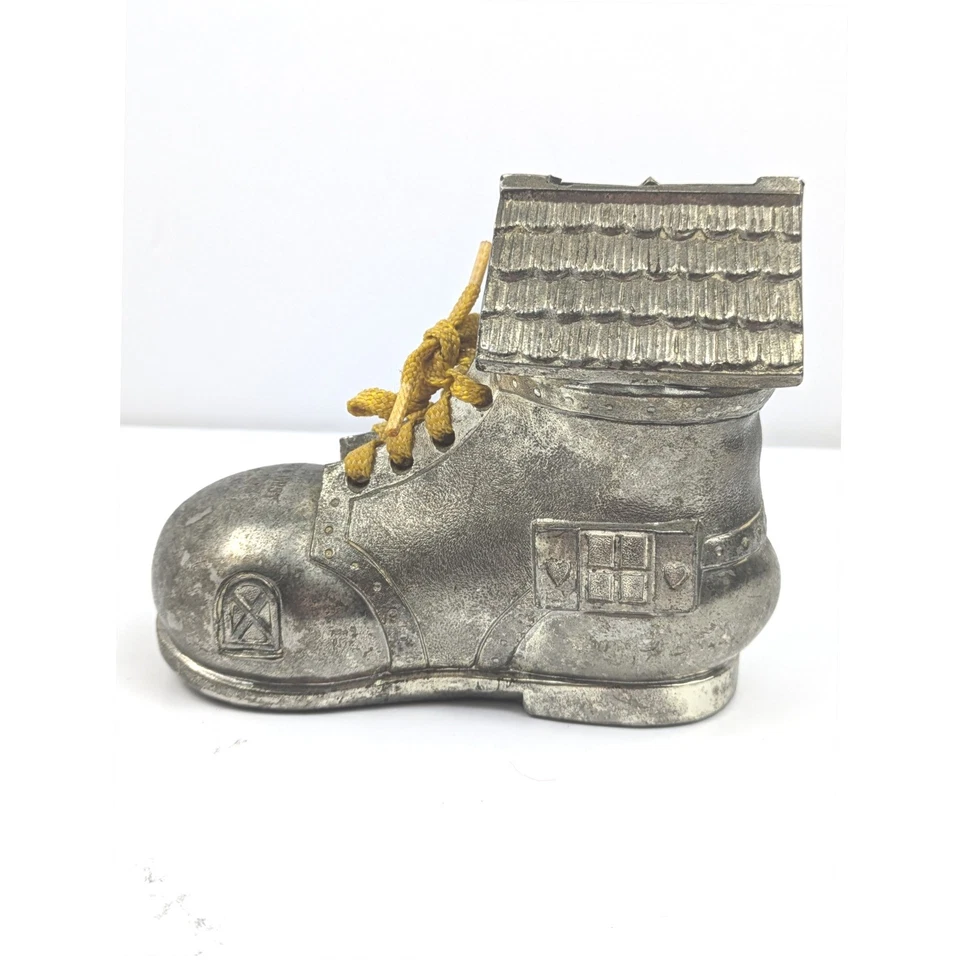 Godinger Silver Plated Shoe House Bank Vintage Made in Japan Collectible - Image 4 of 4