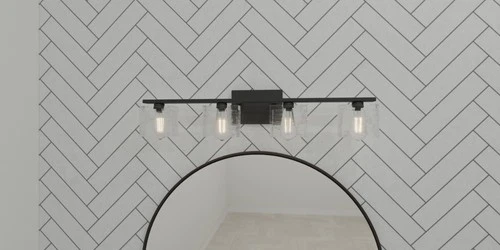 Quoizel WCP8604 Nickel Westcap 4-Light 32"W Bathroom Vanity Light - Picture 2 of 3